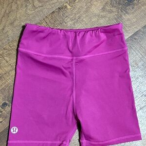 lululemon athletica inspired Kids Magenta Bike Shorts